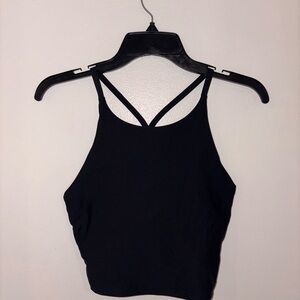 Old Navy Black Strappy Crop Top